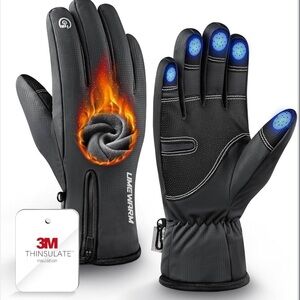 Winter Gloves Men Women Made with 3M Thinsalute (Large)